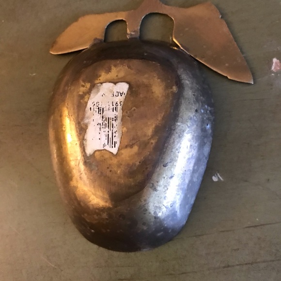 Solid Brass Vintage Apple Trinket Dish Home Decor - Picture 3 of 3